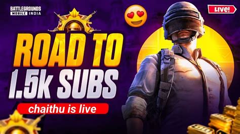 Road To 15k Subs With Chaithu Is Live Bgmi Live Gameplay Bgmi