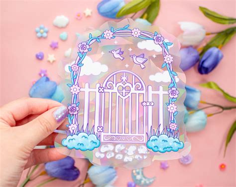 Secret Garden Gate Suncatcher Sticker – Unicorn Eclipse