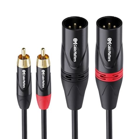 Cable Matters Dual Rca To Xlr Unbalanced Interconnect Cable Rca To