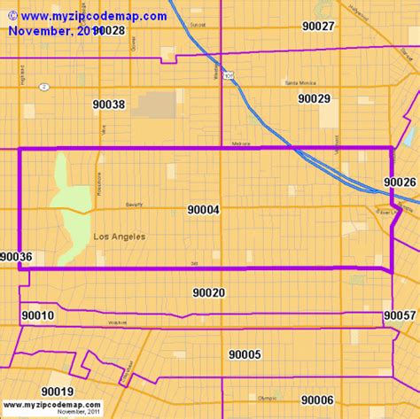 Zip Code Map Of 90004 Demographic Profile Residential Housing Free