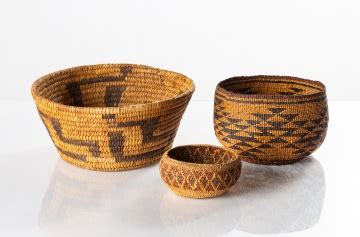 Three Native American Baskets | Cottone Auctions