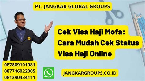 Cek Visa Haji Mofa Cara Mudah Cek Status Visa Haji Online Jangkar