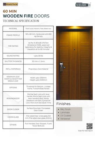 Fireproof Wooden Fire Rated Doors Bangalore Height Inch Polished