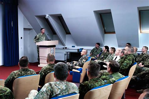 Maj. Gen. Christopher Norrie visits students at Baltic Defence College ...