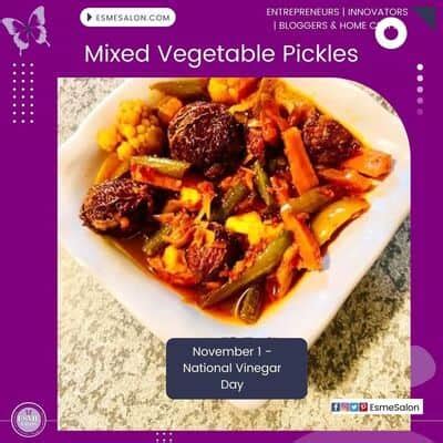 Homemade Mixed Vegetable Pickles