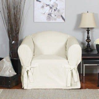 Quickcover Duck One Piece Relaxed Fit Chair Slipcover With Arm Ties