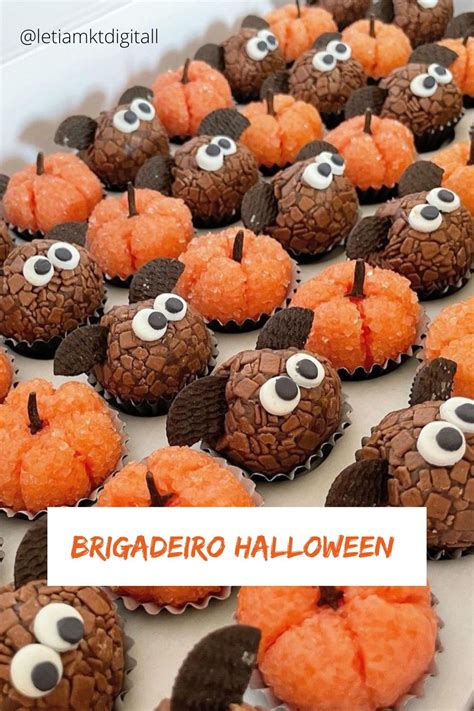 Brigadeiro Halloween Doces Para Halloween Thanksgiving Treats