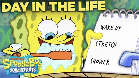 An Entire Day with SpongeBob, Hour by Hour! ☀️ A Day in the Life - YouTube