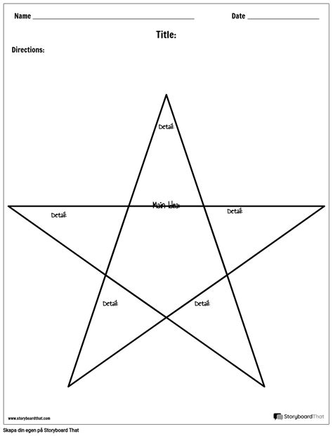 Huvudidé Och Detaljer Stjärna Storyboard Av Sv Examples