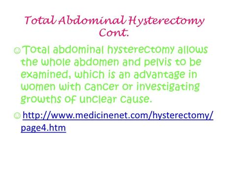 Hysterectomy Powerpoint