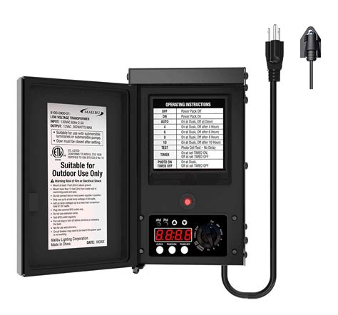 Malibu 300 Watt Power Pack With Sensor And Weather Shield For Low