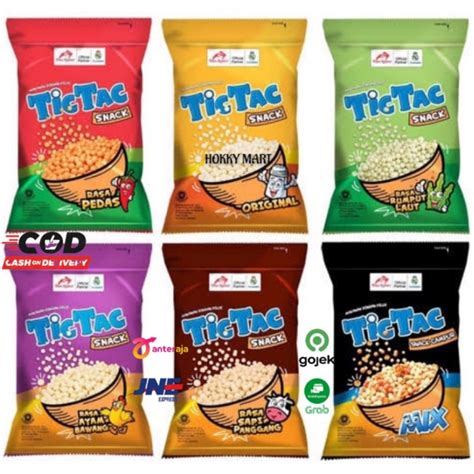 Jual HOKKY Tic Tac Snack Pilus Renceng Isi 10 X 18gr Dua Kelinci