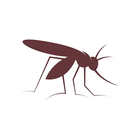 Premium Vector Mosquito Icon Flat Design Template