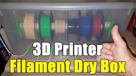 How To Build A 3D Printer Filament Dry Box YouTube