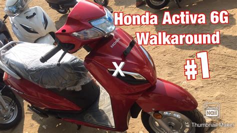 Honda Activa 6g Walk Around Glosy Red Colour Activa 6g Bs6 2020