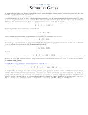 Calculating Gauss Sum Formula Method Exercises Course Hero