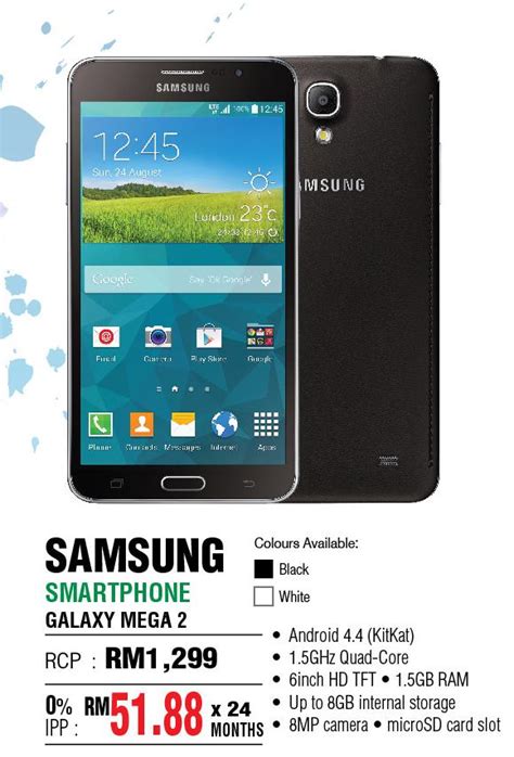 Samsung Galaxy Mega 2 is now available in Malaysia - SoyaCincau