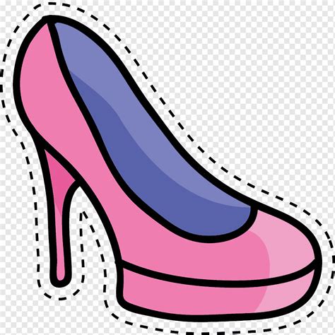 Princesa Zapatos Con Tacones Dibujos Animados Color Clipart Vector