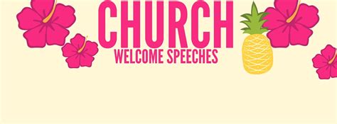 church welcome speech