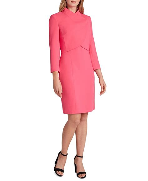 Tahari Asl Sheath Dress And Cropped Wrap Jacket Macys