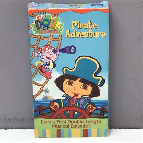 NICK JR DORA The Explorer Pirate Adventure VHS Video Tape Nickelodeon