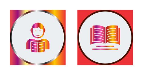 Student and Book Icon 32890968 Vector Art at Vecteezy