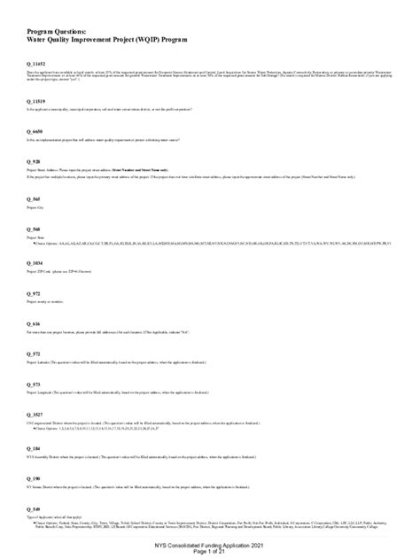 Fillable Online Apps Cio Ny Water Quality Improvement Of M Across