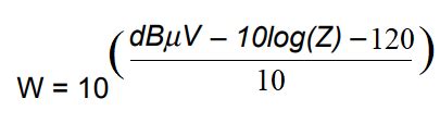 Dbm To Watts Formula Electrical Calculators Org Analisando Palpites