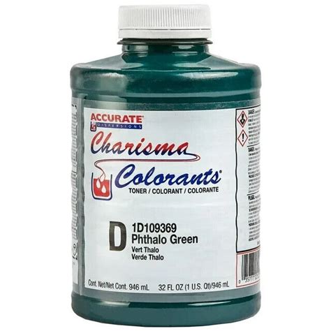 Accurate Charisma Colorant Toner D Phthalo Green 1 Qt EBay