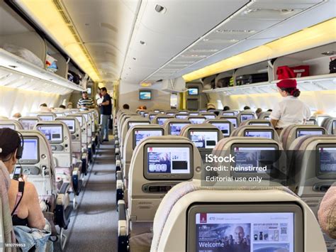 Interior Of Emirates Airline Boeing 777300 Stock Photo - Download Image ...