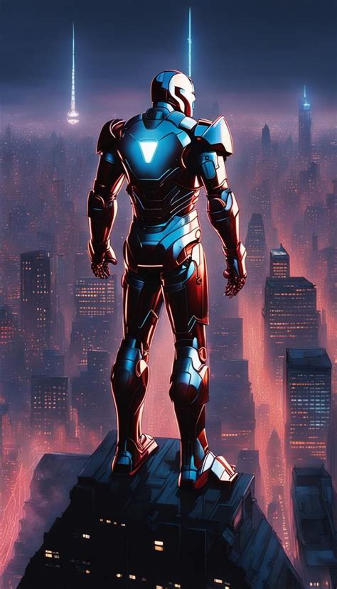 Iron Man Encased In A Suit That Fuses Medieval Armor Aesthetics With