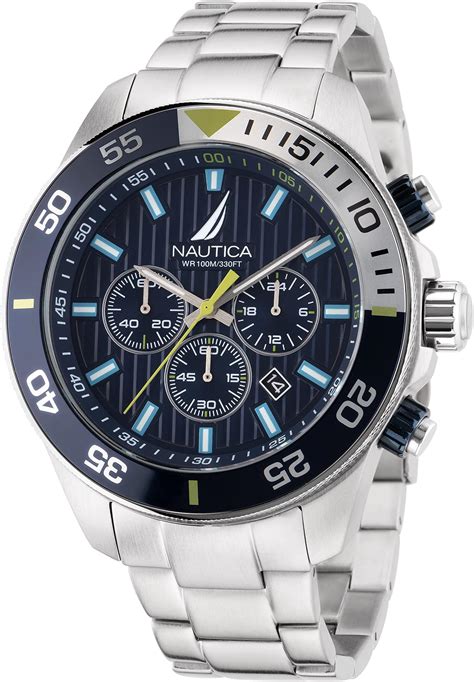 Nautica Box Set De Reloj Koh May Bay Para Caballero Napkmf Amazon