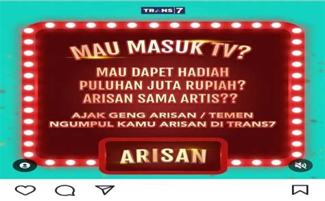 Cara Daftar Kuis Arisan Trans 7