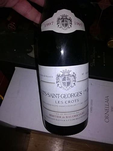 Heritier De Baudricourt Nuits Saint Georges 1er Cru Les Crots Vivino US