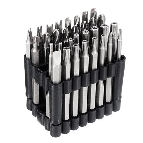 32pcs 75mm Screwdriver Bits Set Torx Hex Star Spanner Tri Wing