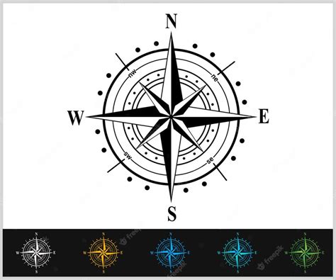 Premium Vector Illustration Of A Compass Rose Vector Icon Eps 10