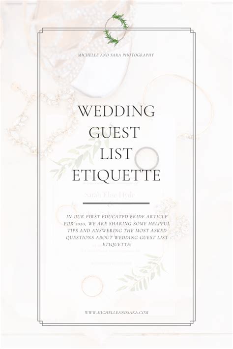 Wedding Guest List Etiquette - Michelle and Sara Photography