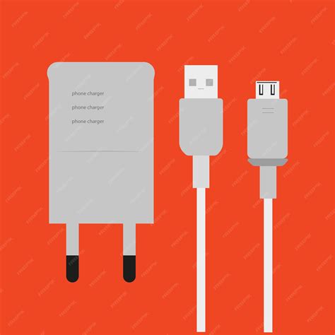 Premium Vector | Phone charger plugs power banks info computing data