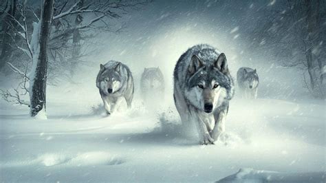 Ai Wolf Pack In The Snow by VoodooChild4201 on DeviantArt