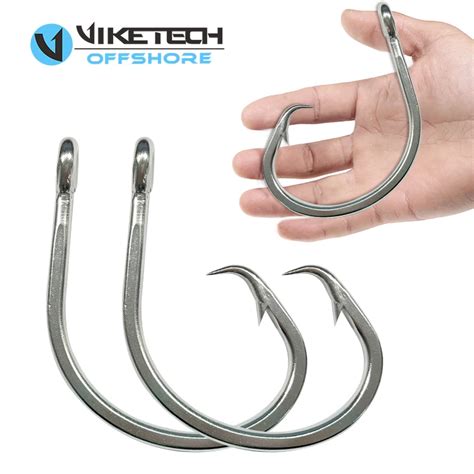 Fishing Tuna Circle Hooks Extra Strong Stainless Steel Big Game