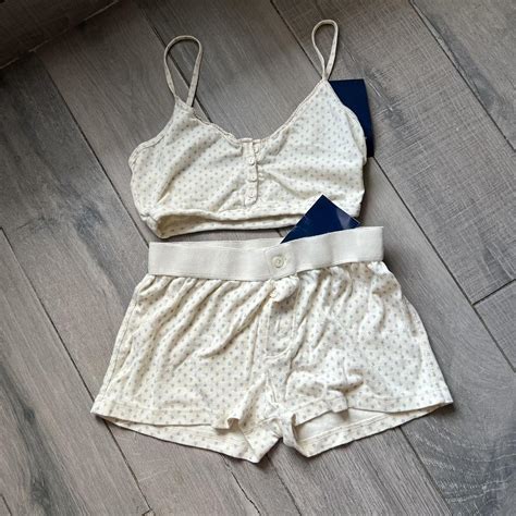 Brandy Melville Pj Set Brand New With Tags Depop