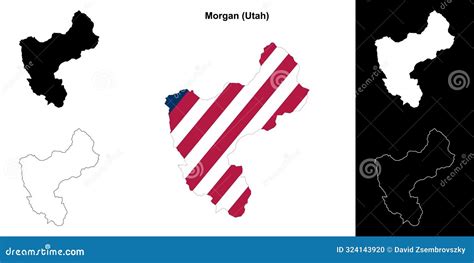 Morgan Outline Map Vector Illustration 323896780