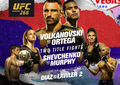 UFC 266 Results – Volkanovski vs. Ortega – Order and watch