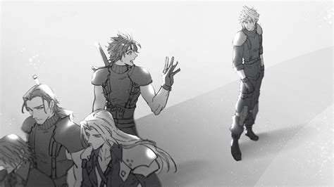 Cloud Strife Sephiroth Zack Fair Genesis Rhapsodos And Angeal