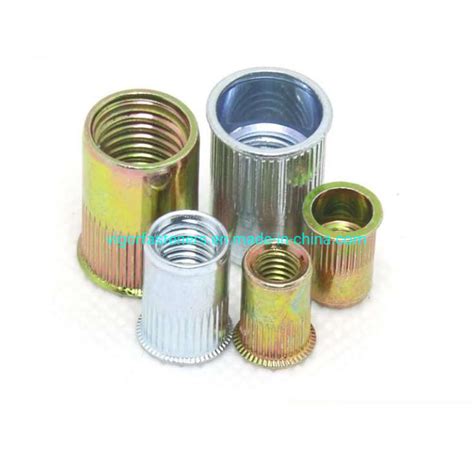 Machinery Nut With Round Knurled Body And Galvanized Rivet Nuts China