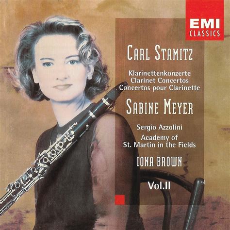 Sabine Meyer Iona Brown Carl Stamitz Clarinet Concertos Vol II