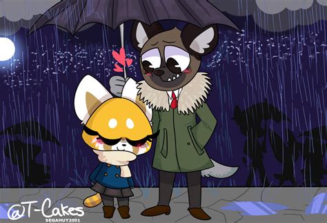 Aggretsuko Fanart Retsuko X Haida In The Rain By Segahuy2001 On Deviantart