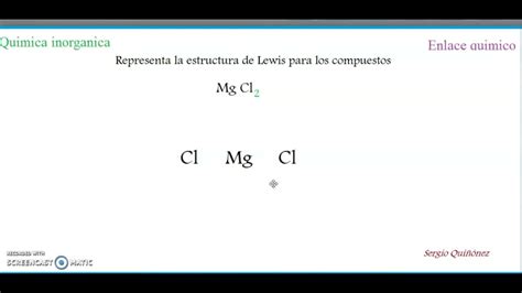 REGLA DEL OCTETO ESTRUCTURA DE LEWIS 1 Ejemplo YouTube