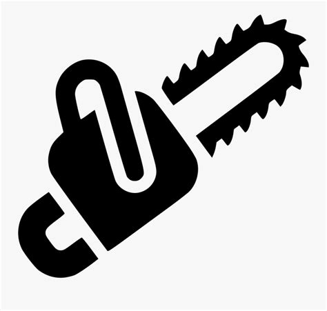 Chainsaw - Svg Black And White Chainsaw , Free Transparent Clipart ...