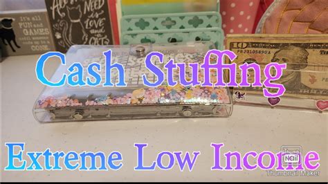 Cash Stuffing Extreme Low Income Youtube